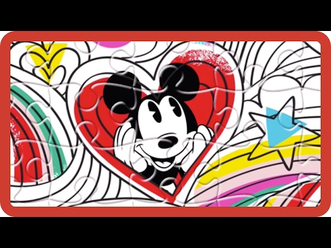 Disney Mickey Mouse Jigsaw Puzzles | Valentineu0027s Day Mickey Mouse Puzzle Games for Kids Nursery Song