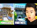 Building my MINECRAFT HOUSE In Fortnite...