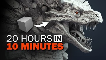 Blender  - LEVIATHAN Creature 3D Sculpt (Timelapse)
