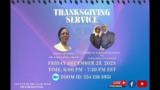 Victory in Prayer Global Thanksgiving Service with Dr. Angela Jolly-Adlam (12/29/2023)