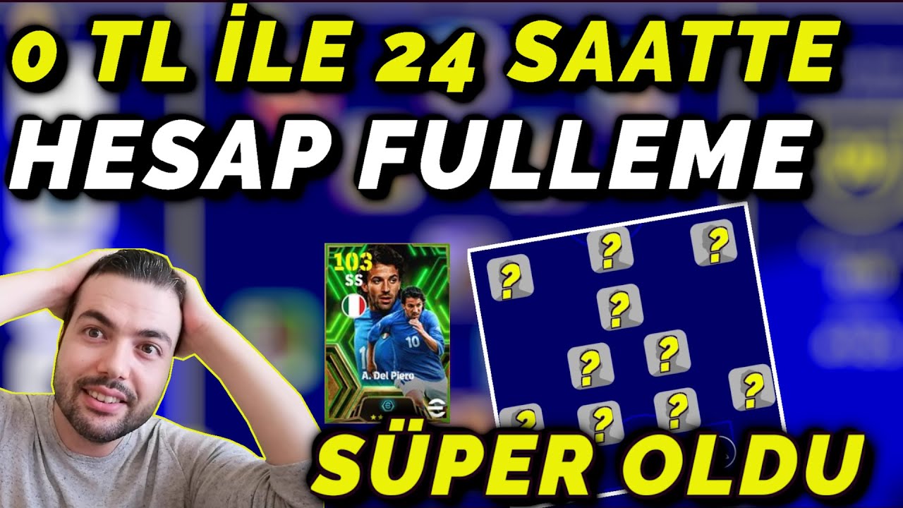 103 EPİC 'Lİ HESABI 0 TL İLE 24 SAATTE FULLEME 🔥 SADECE 17 SAATTE HARİKA KADRO eFootball 2024 Mobile