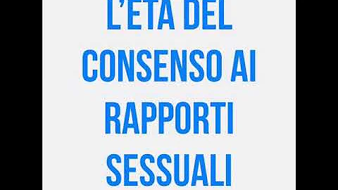 Quando è legale fare sesso in Italia?