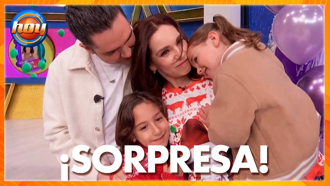 Novio e hijos de Tania Rincón la sorprenden por su cumpleaños | Programa Hoy