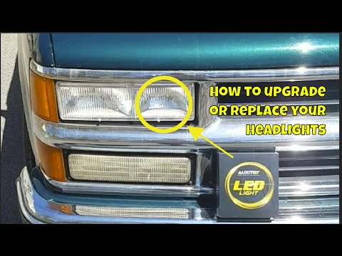 This is how to replace headlight bulb in a 98 chevy truck - led upgrade! bulb #9005 - highbeams