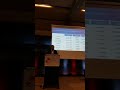 CryptoBazar.io CEO Oleg Ivanov speaks on the stage of Lugano, Switzerland.