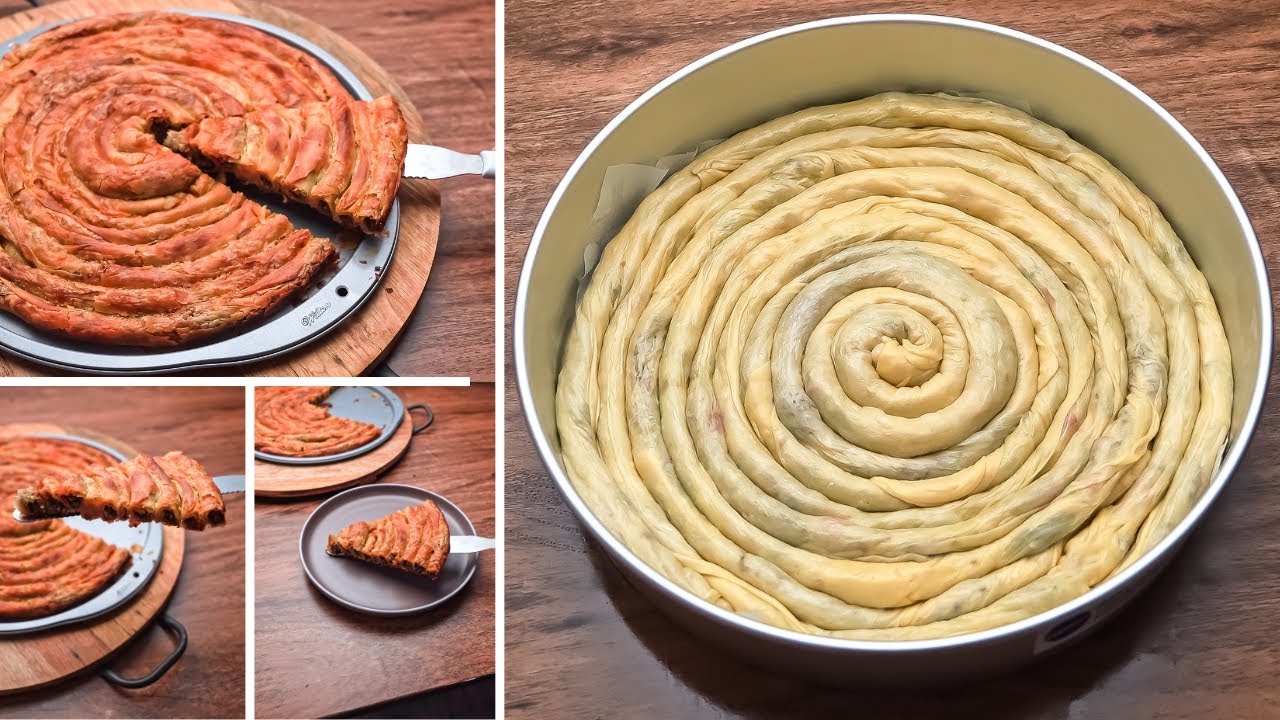 البوريك التركي باللحمه المفرومه  لو عندكم دقيق وحليب هاتعملو أحلي غذاء وطعمه رهيب في حته تانيه خالص