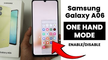 Enable One Handed Mode on Samsung A06 | Gesture Settings