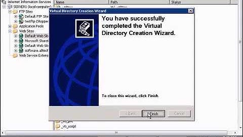Create a virtual directory in Windows IIS