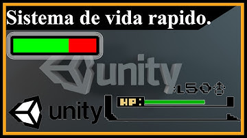 Como hacer una BARRA de VIDA funcional en Unity.  ¡FACIL y SENCILLO!