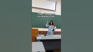 She’s playing games in the class😱 #ai #university #college #tech #computer #student
