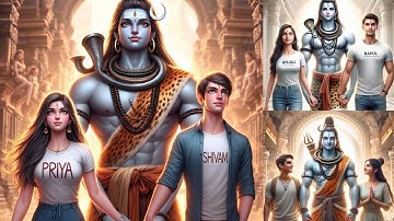 3D Al Mahashivratri Couple love name  create|| trending photo create  only 2 mint || #mahashivratri