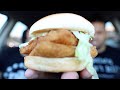 Eating Jack In The Box Deluxe Fish Sandwich