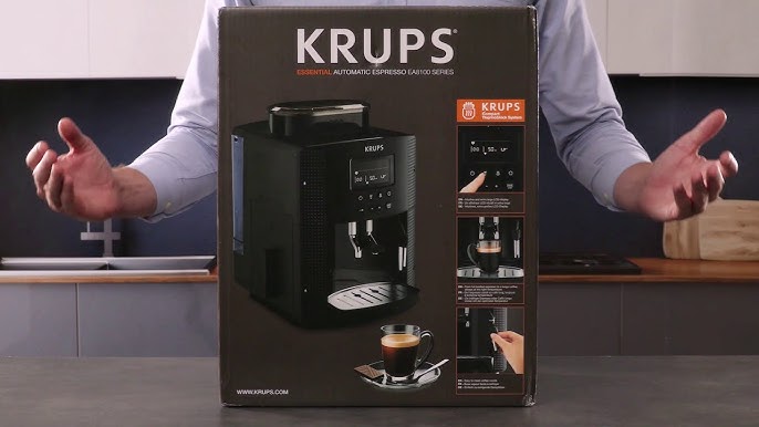 krups ea82fd framer 'espress quattro force with aluminum front one touch  coffee machine, milk container, 1.7 liter, 15 bar, 1450w, aluminum / black  (220-240 volts not for usa)