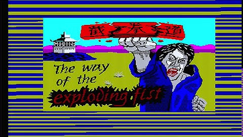 Way Of The Exploding Fist: Zx Spectrum (Loading & Gameplay)