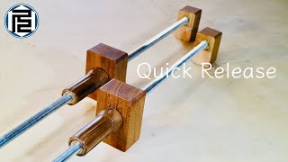 ロングバークランプの全く新しい形New mechanism for quick release