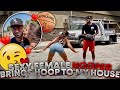 SEXY FEMALE HOOPER BROUGHT A HOOP TO MY HOUSE TO 1v1 ME!! **IF I WIN I GET A KISS** 👀😘