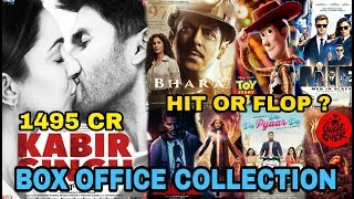 Box Office Collection Of Kabir Singh, Toy Story 4, Bharat, Game Over, MIB Movie Etc 2019
