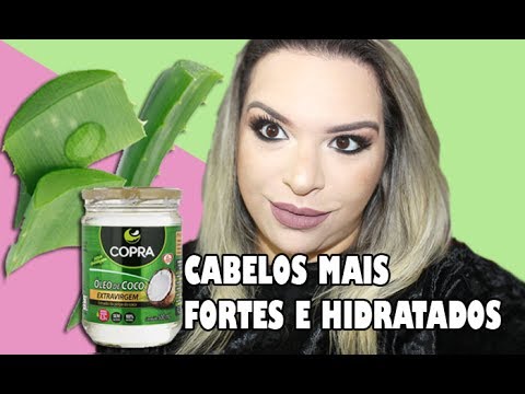 HIDRATAÇÃO COM BABOSA E ÓLEO DE COCO| CABELOS FORTES E BRILHANTES