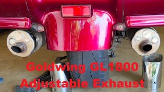 Goldwing GL1800 adjustable exhaust sound mod for $11.