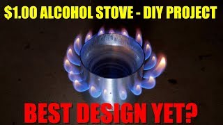 Alcohol Stove Made from $1 Walmart Water Bottle  Best Design Yet?