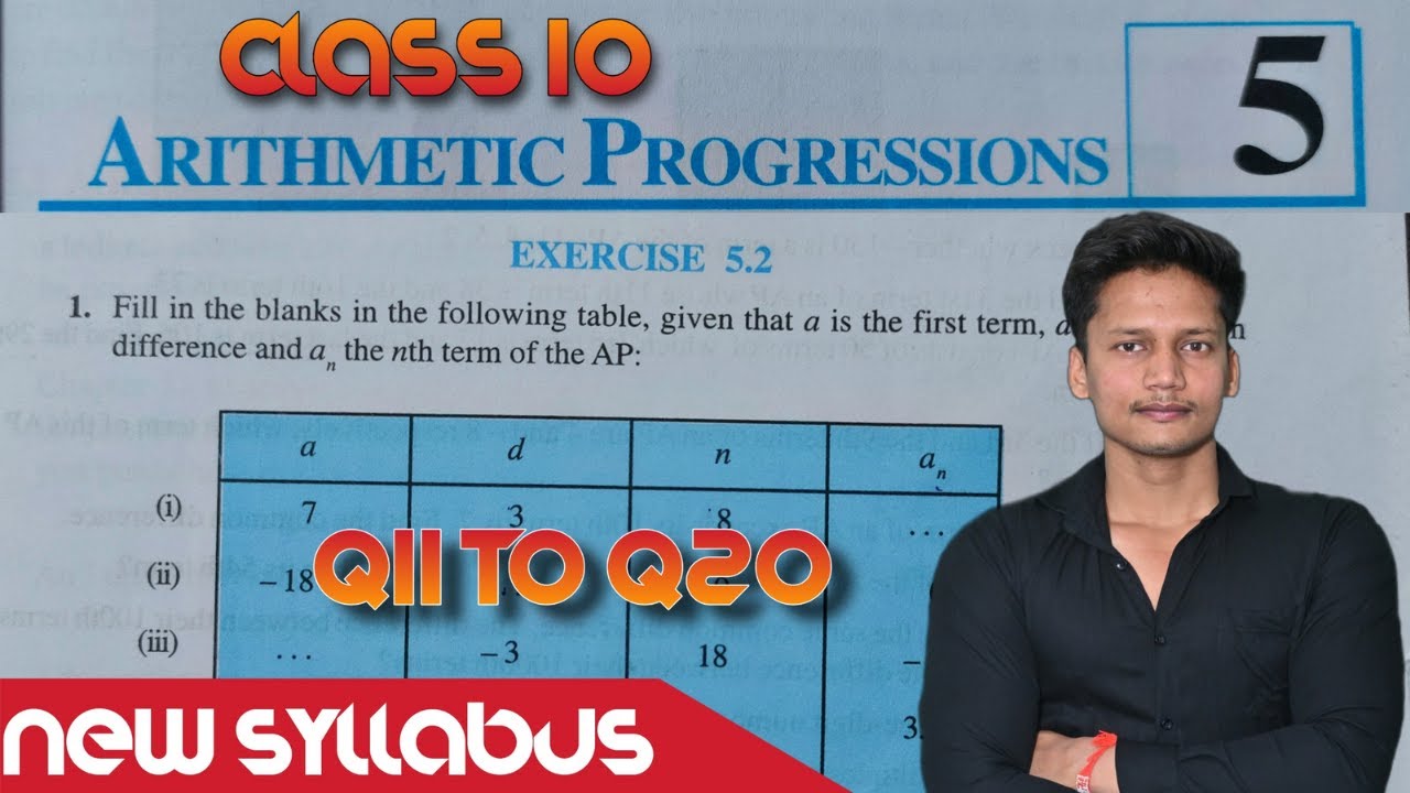 Class 10 Ex-5.2 Q11 to Q20 Arithmetic Progression Chapter 5 maths NCERT ...