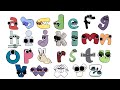 Complete lowercase alphabet lore compiled