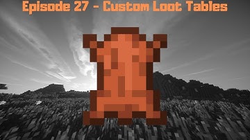 Minecraft Modding Tutorial 1.12.2 - Episode 27 - Custom Loot Tables