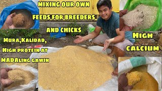 MIXING OUR OWN FEEDS FOR BREEDERS AND CHICKS | MURA,KALIDAD,HIGH PRPOTEIN AT MADALING GAWIN | GENSAN screenshot 2