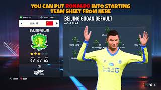 Ronaldo Transfer to Al Nassr in FIFA 23: How-To