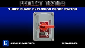 Three Phase Explosion Proof Switch - Non Fused - 100 Amps