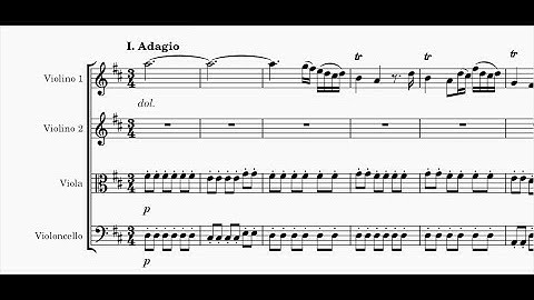 F. J. Haydn - String quartet in D major Op.1 N.3 Hob. III: 3 - I. Adagio