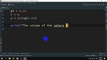 How to find Volume and Surface Area of Sphere in Python