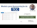 Apresentação (TCC) - Baixar Meu modelo (como fazer) (passo a passo) #roteiro #abnt #001