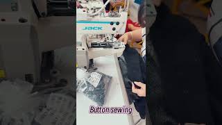 button & keyhole sewing progress#sweaters  #highquality  #sweatermanufacturing