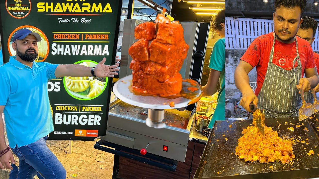 Best Paneer shawarma एक ke साथ ek फ़्री । Faridabad street food India
