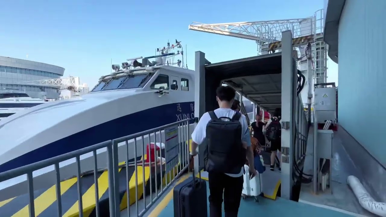 Arrive at Hong Kong International Airport from Shenzhen Shekou Port🥰😌HK🥰