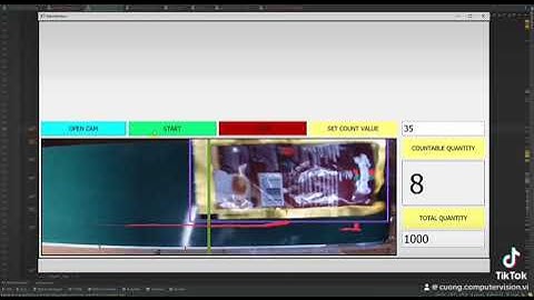 Count object run on Conveyor - Arduino - Opencv python