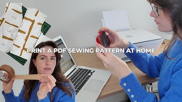 How to print and assemble a PDF sewing pattern at home - Beginners guide