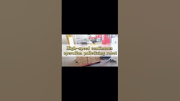 High-speed continuous operation  palletizing robot. #factory #machine #palletizer #automobile