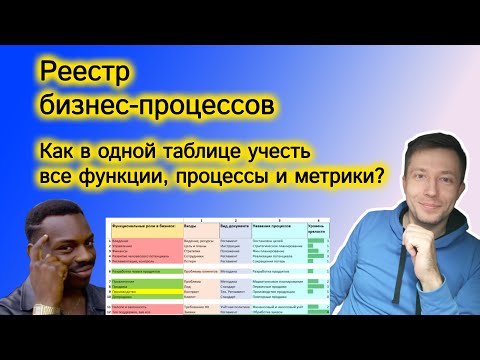 Бизнес процессы компании  - начните с реестра бизнес-процессов