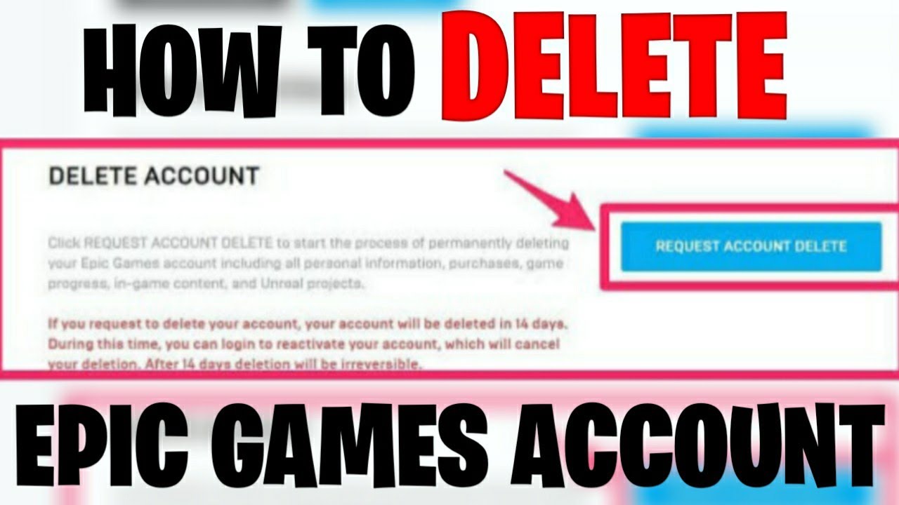How To Delete A Epic Games Account Fortnite Youtube