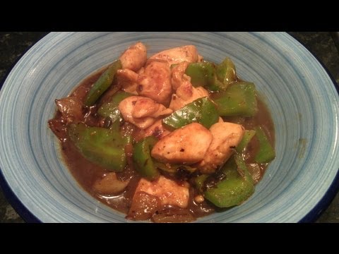 How to make Chicken and green pepper in black bean sauce - Simon Lam's Yum Yum Food