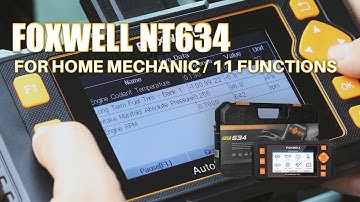 Foxwell NT634 Elite OBD2 Scanner clear engine light | abs light | srs light | transmission OBDZON
