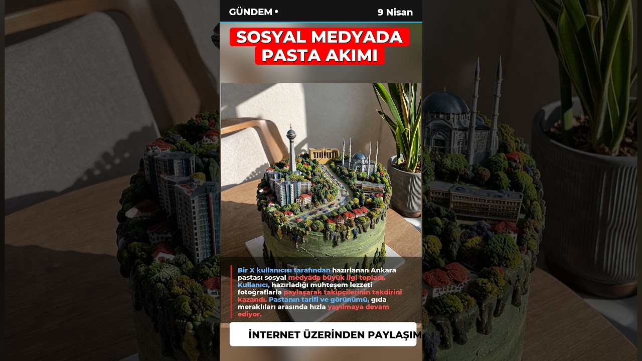 Görünüşüyle Şok Etti! 🎂🔥 Bu Viral Pasta Akımı Nedir? #YemekTarifi #Viral #Shorts