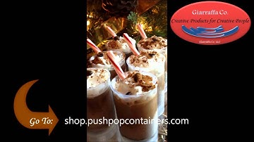 Coffee Filled Push Pop Containers