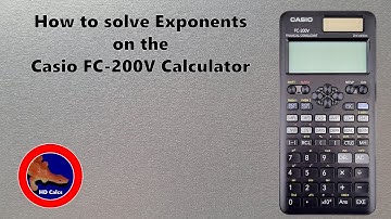 How to solve Exponents on the Casio FC-200V Financial Calculator