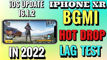 IPHONE XR iOS 16.1.2 BGMI PUBG HOT DROP TEST WITH FPS METER