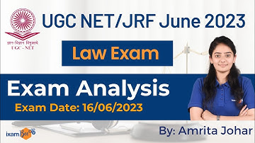 UGC NET/JRF June 2023 Law Exam Analysis (16/06/2023) | By Amrita Mam