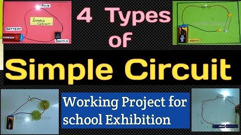 Simple Electric Circuit/How to make 4 types Simple Circuit/Physics project for exhibition/Kansal