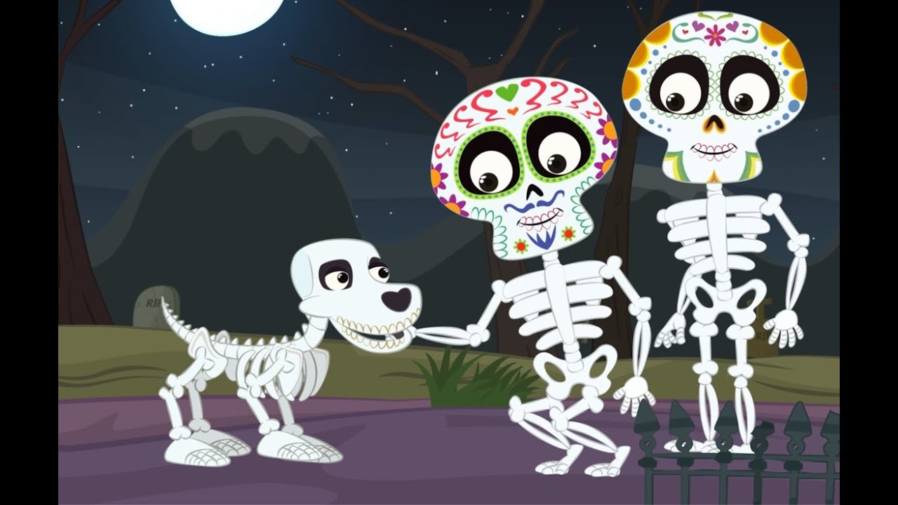 💀 Halloween Party - On Halloween Night, Skeletons Play CHUMBALA CACHUMBALA - Halloween Kids Song 💀